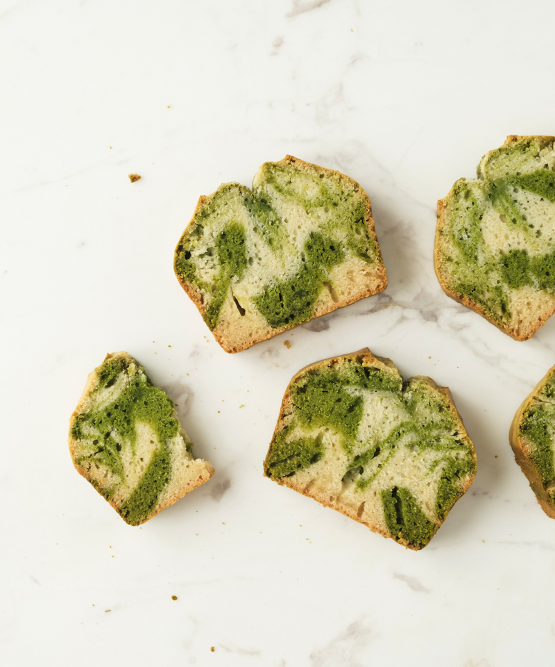 Marbled Matcha Pound Cake