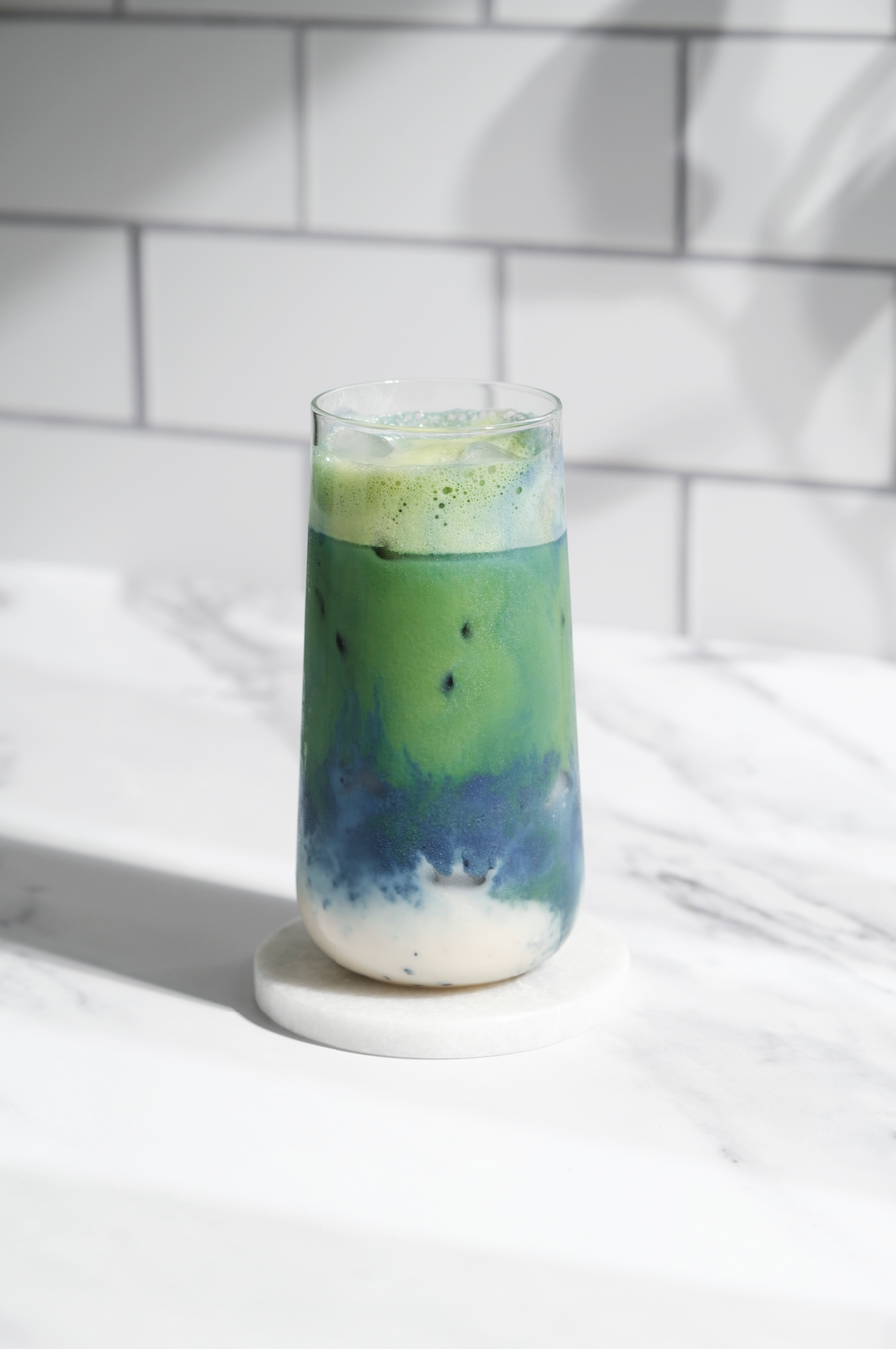 Maccha Flower Butterfly Pea Flower Matcha Latte | Nekohama